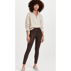 Joes Jeans The Charlie Coated Ankle Jeans Brown | 25